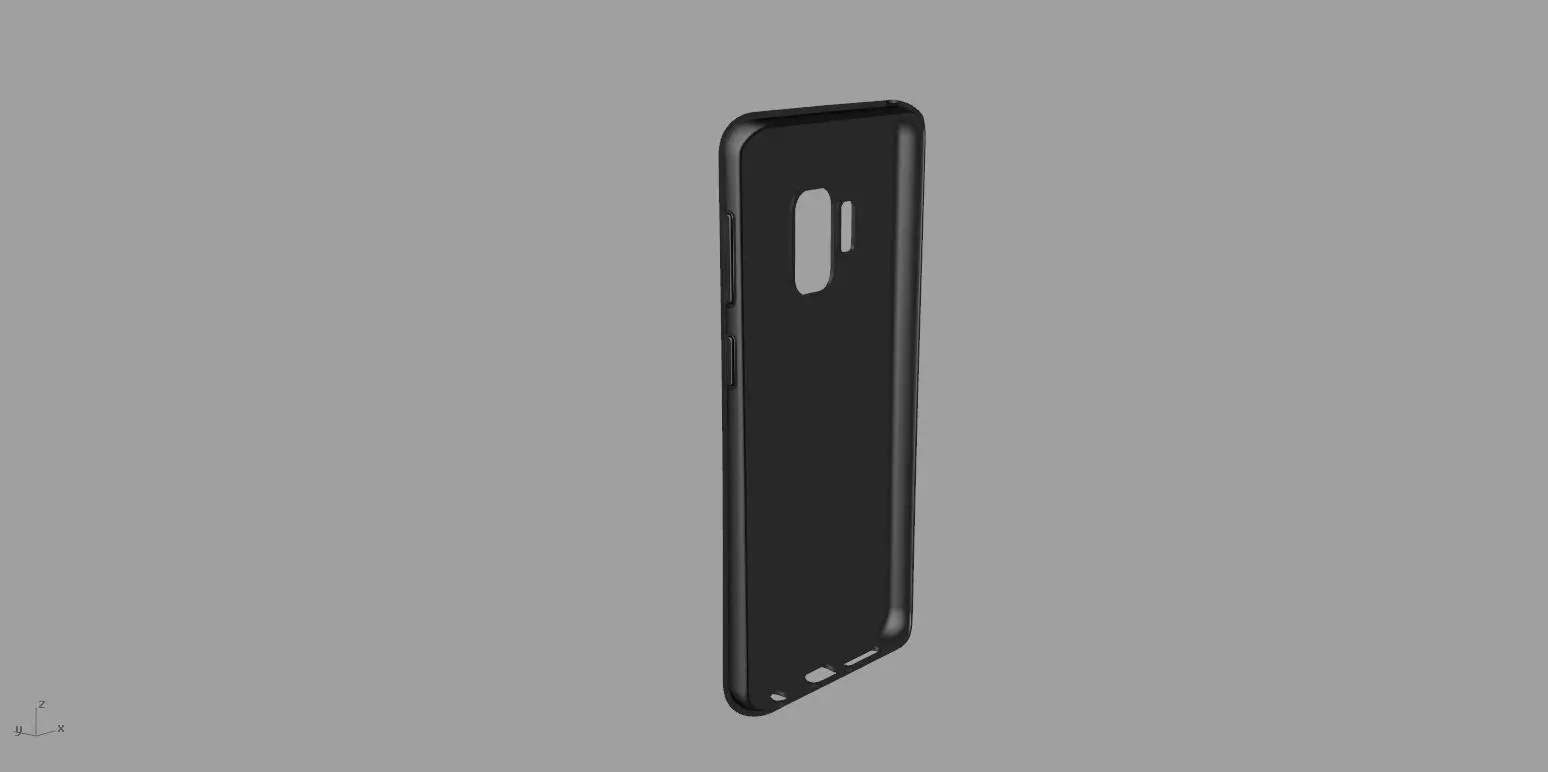 Samsung Galaxy S9 Black case 3D print model_0