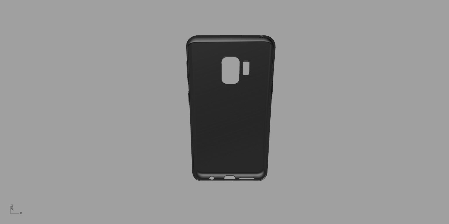 Samsung Galaxy S9 Black case 3D print model_30