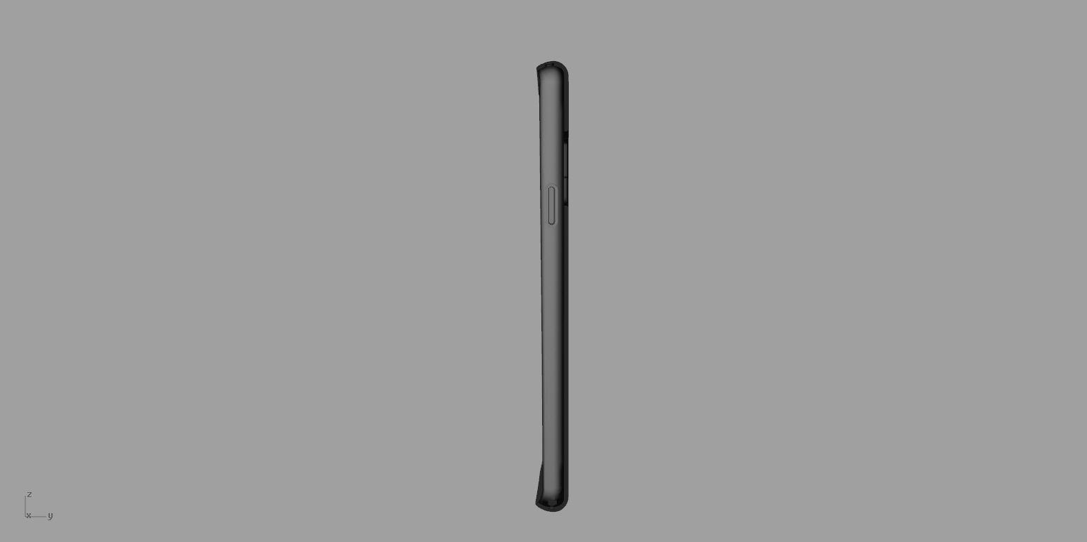 Samsung Galaxy S9 Black case 3D print model_3