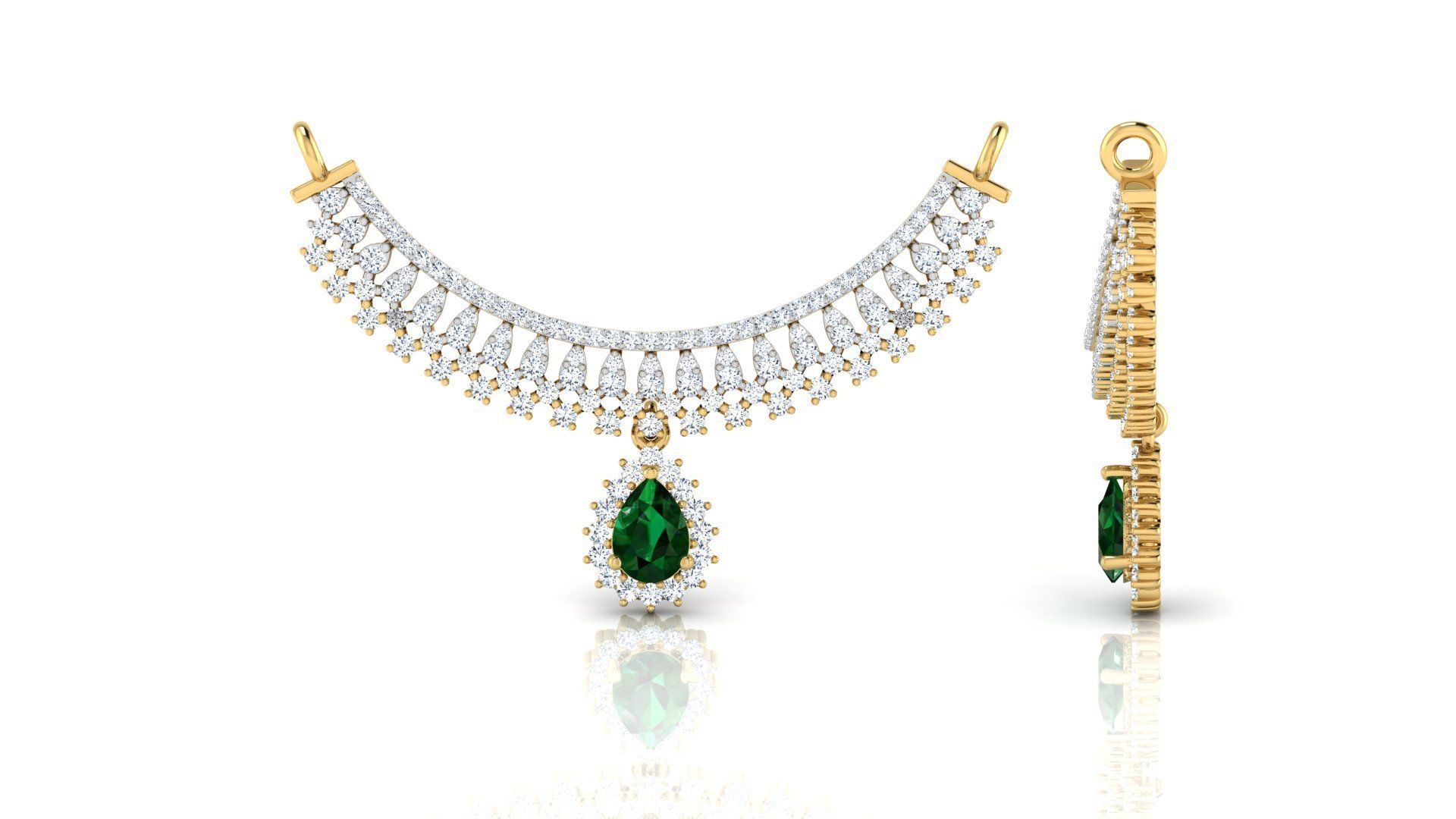 Rekha Mangalsutra 3D print model_7