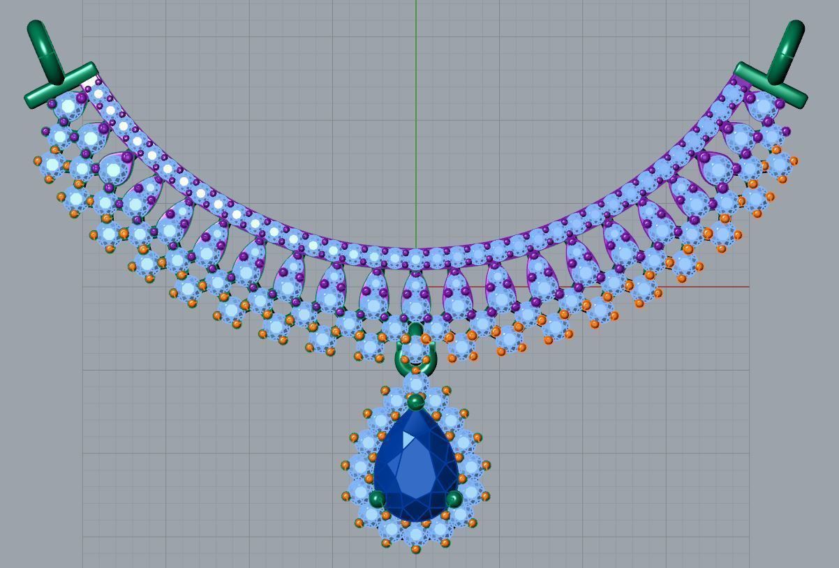 Rekha Mangalsutra 3D print model_8