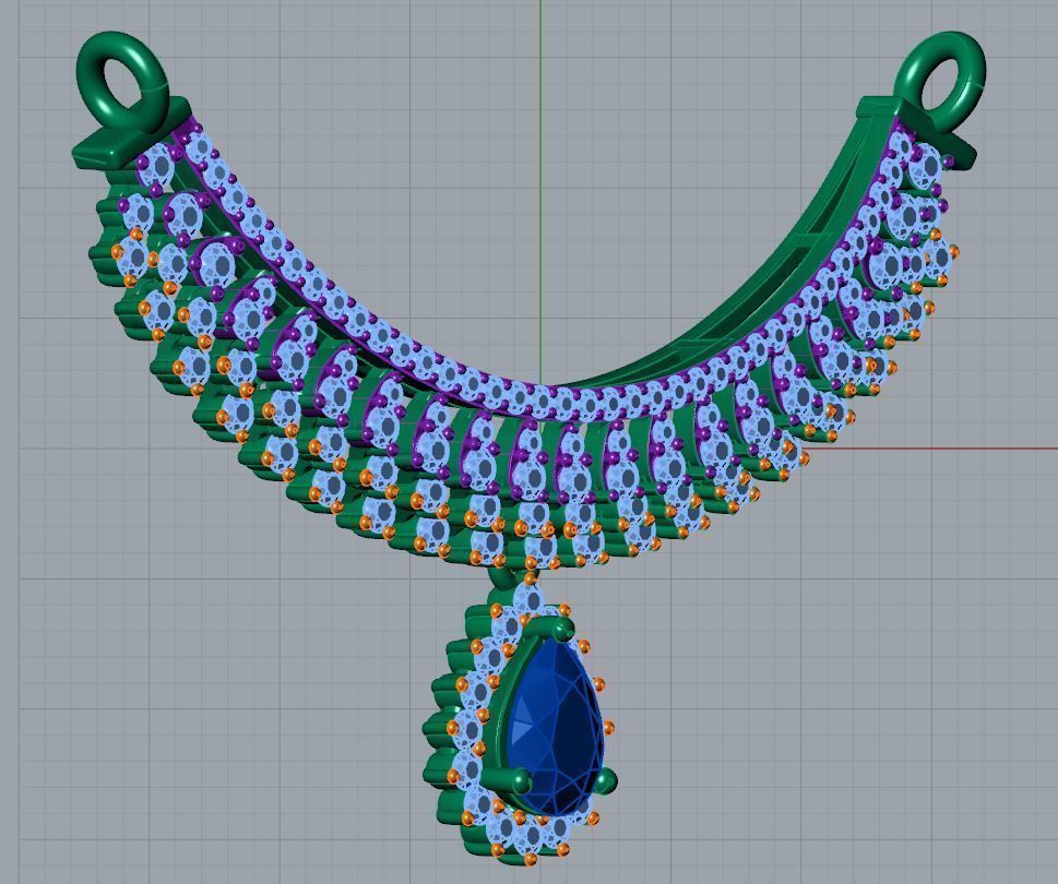 Rekha Mangalsutra 3D print model_9