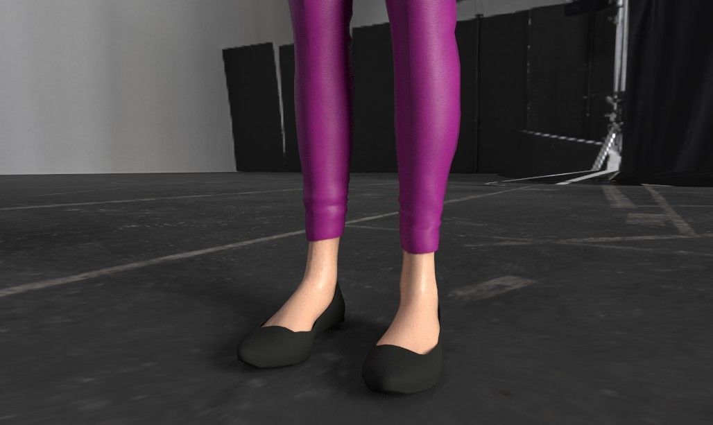 Female Body Character Low-poly 3D model_13