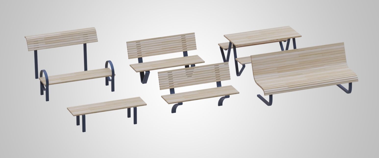 Exterior elements 3D model_12