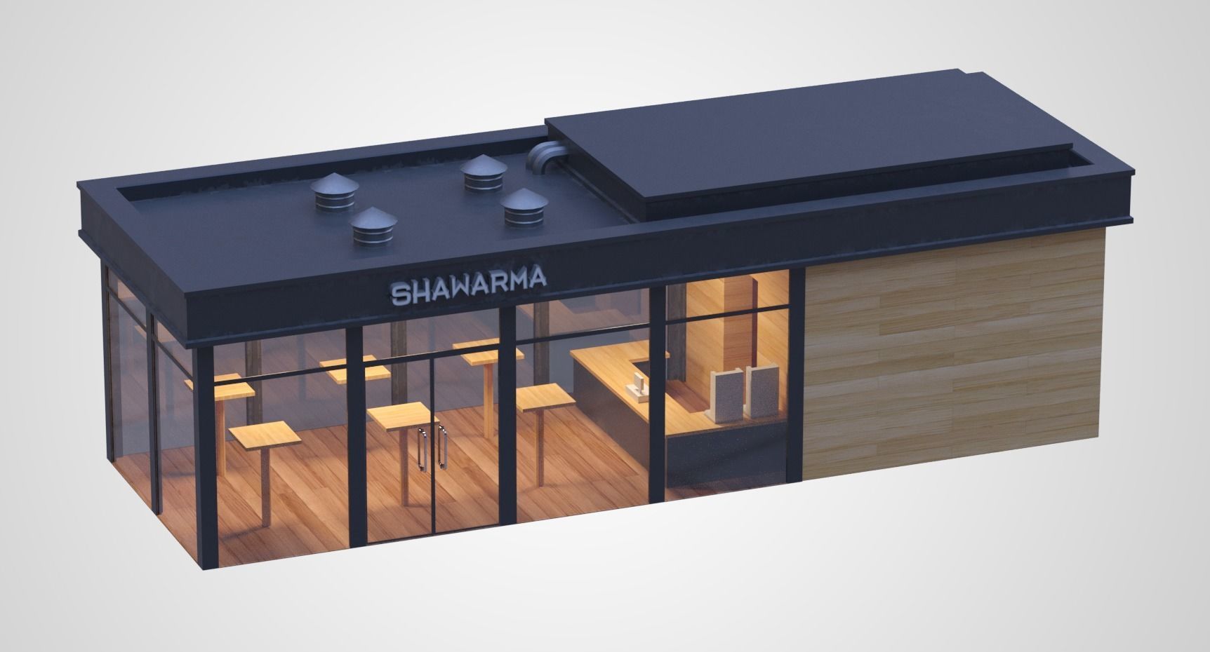 Exterior elements 3D model_4