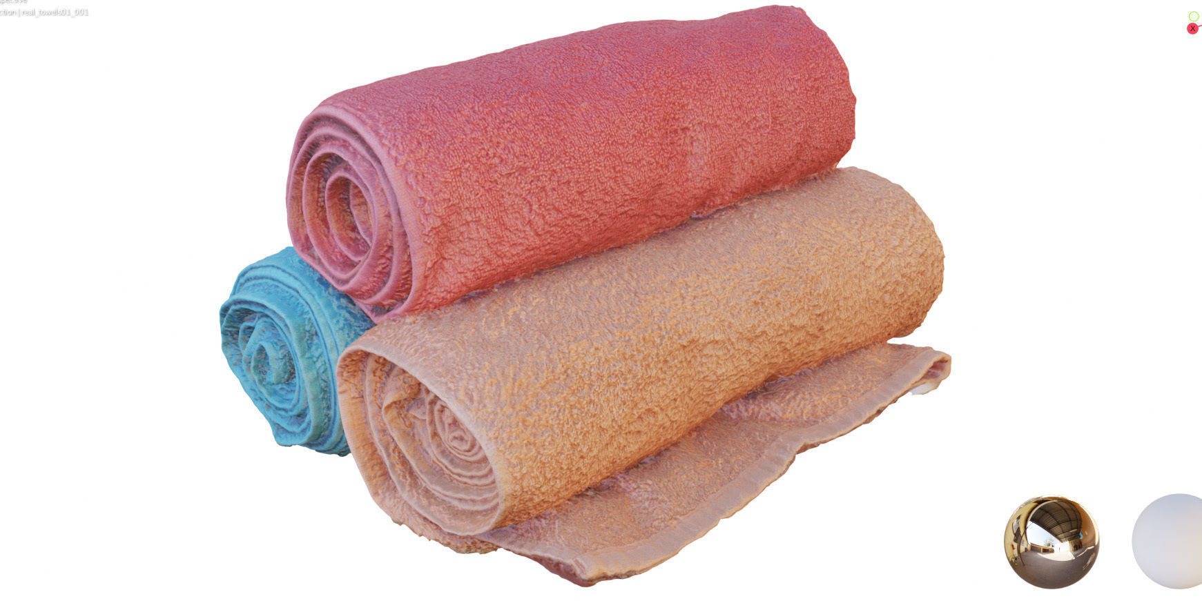 Real towels 3D model_9