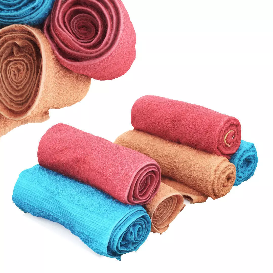 Real towels 3D model_0