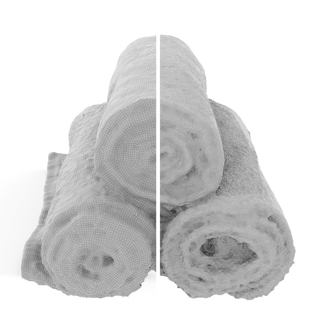 Real towels 3D model_4