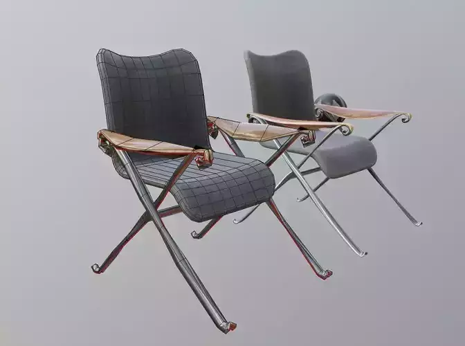 arm chair  Low-poly 3D model