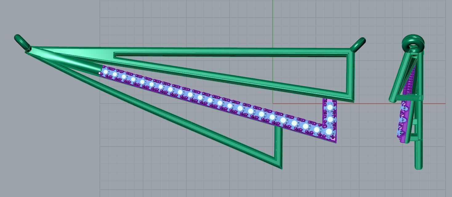 Sidefly Geometric Necklace 3D print model_22