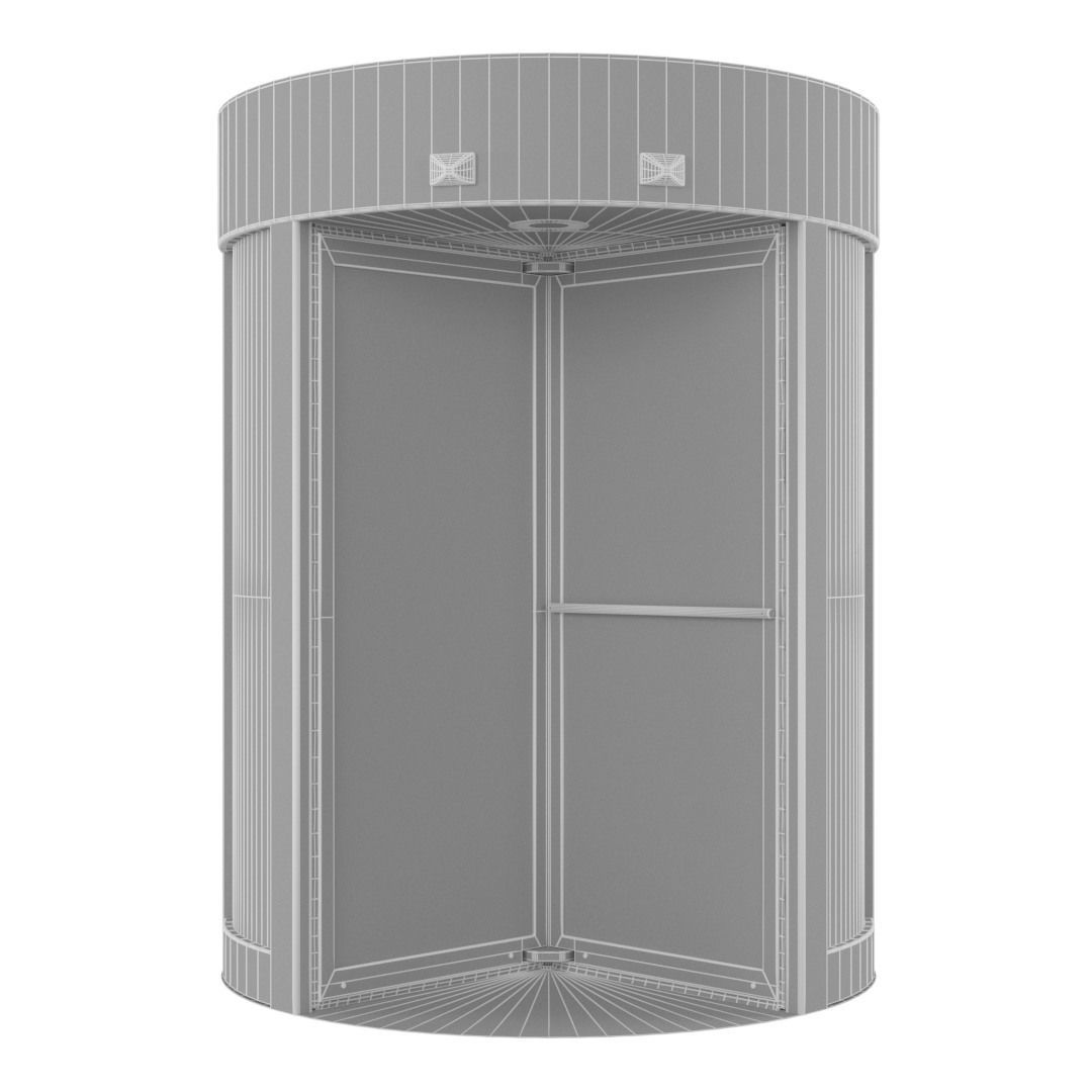 Revolving door Dorma Crane 2000 3D model_2