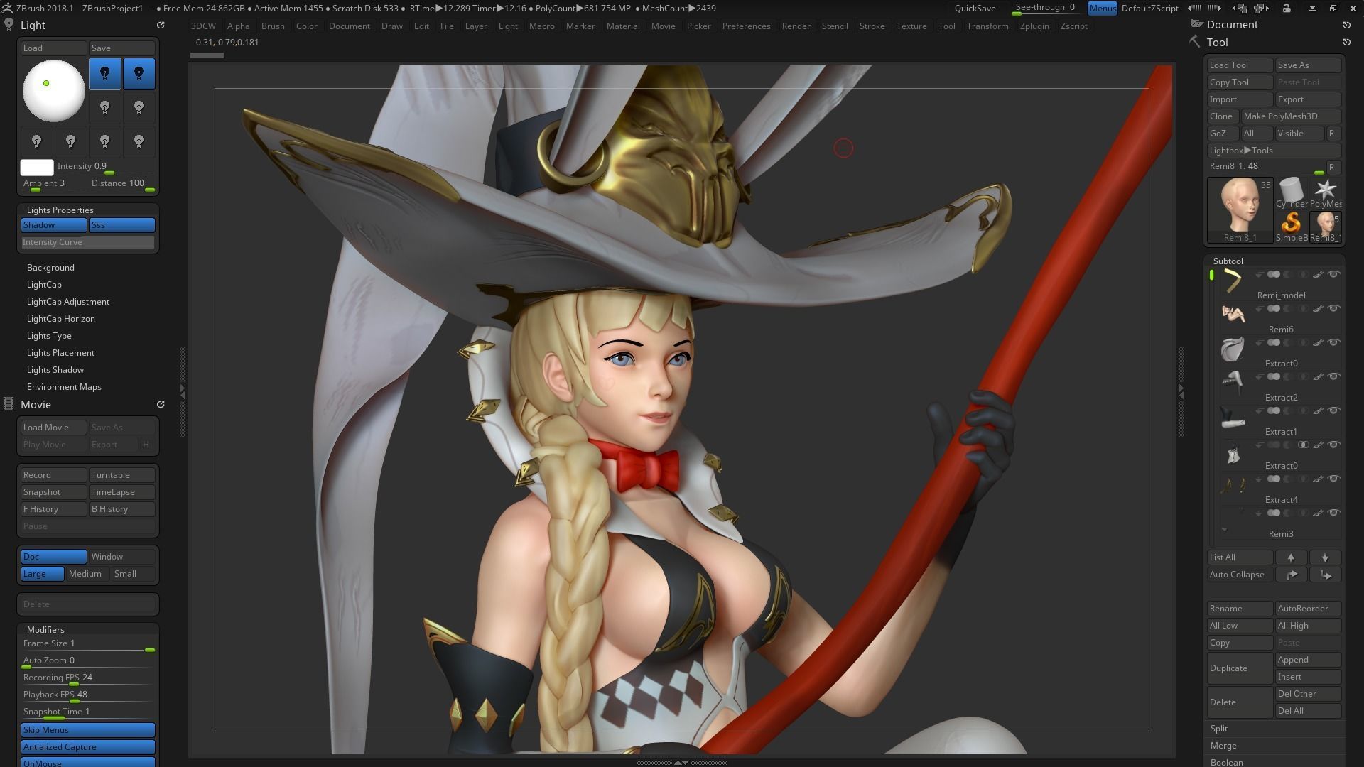 Remi Witch - VII 3D print model_15