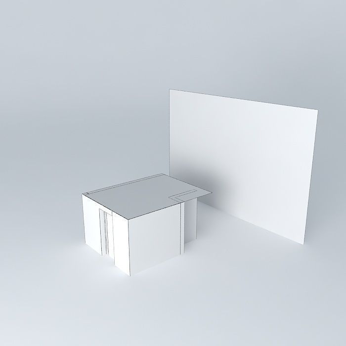 alberobaltic bathroom with mirror on wall 3D model_4