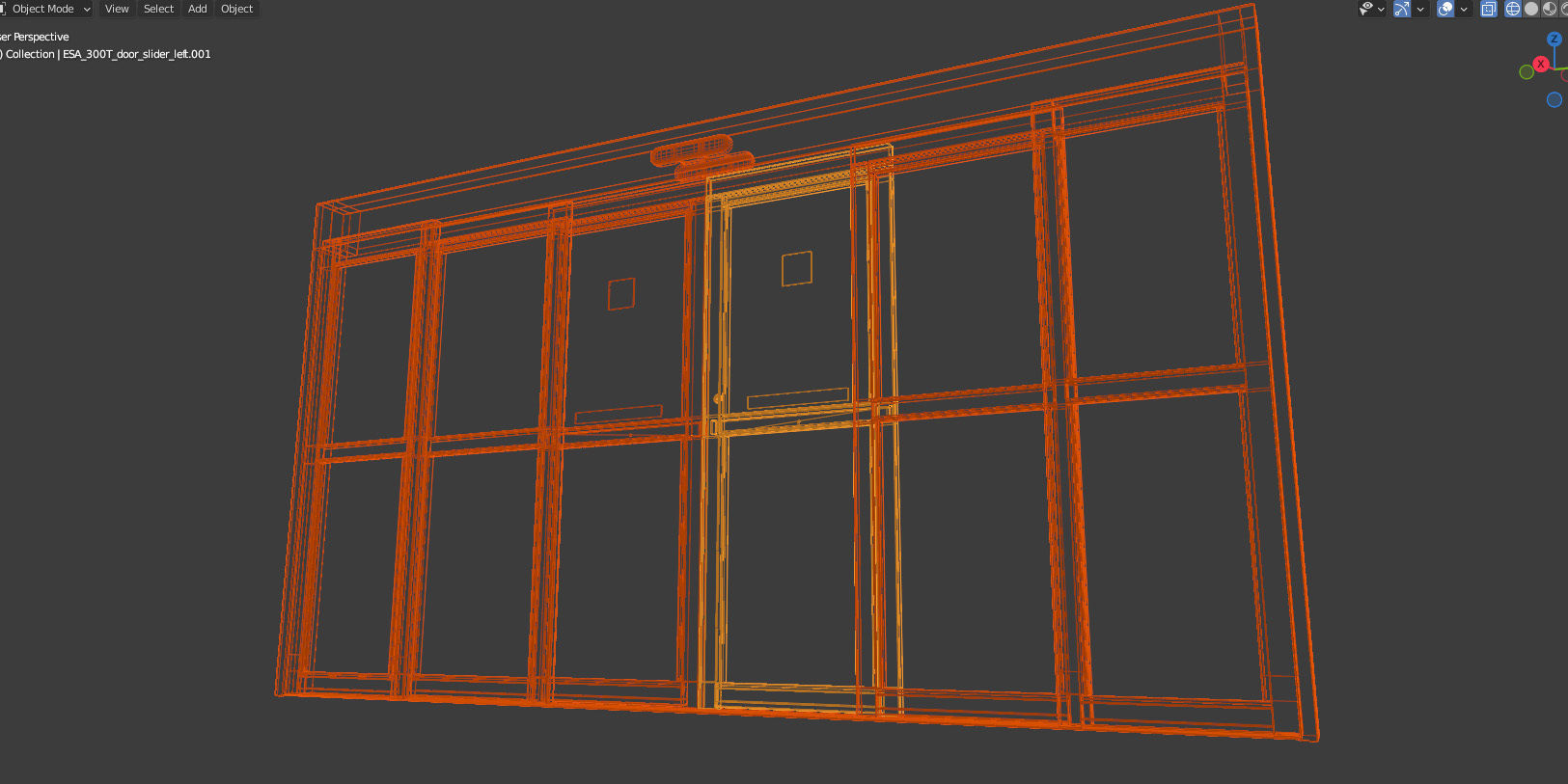 DORMA ESA300T Telescopic Door 3D model_8