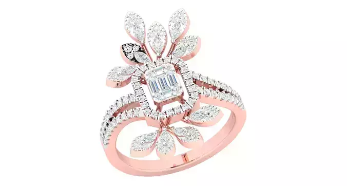 Women ring 3dm stl render detail 3D print model