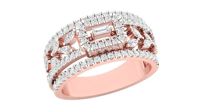 Women ring 3dm stl render detail 3D print model 3D print model