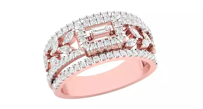 Women ring 3dm stl render detail 3D print model 3D print model