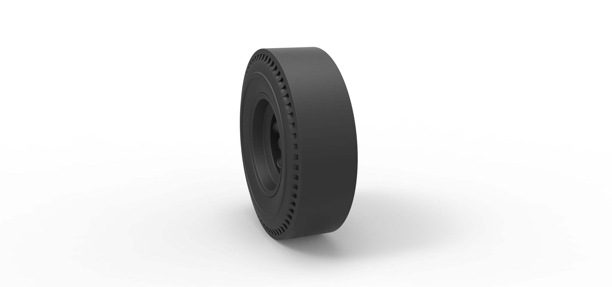 Rear wheel of old school dragster 3D print model_1