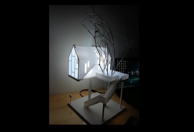  Tree house Lampshade 3D printing model 3D print model