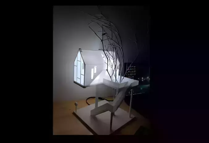  Tree house Lampshade 3D printing model 3D print model