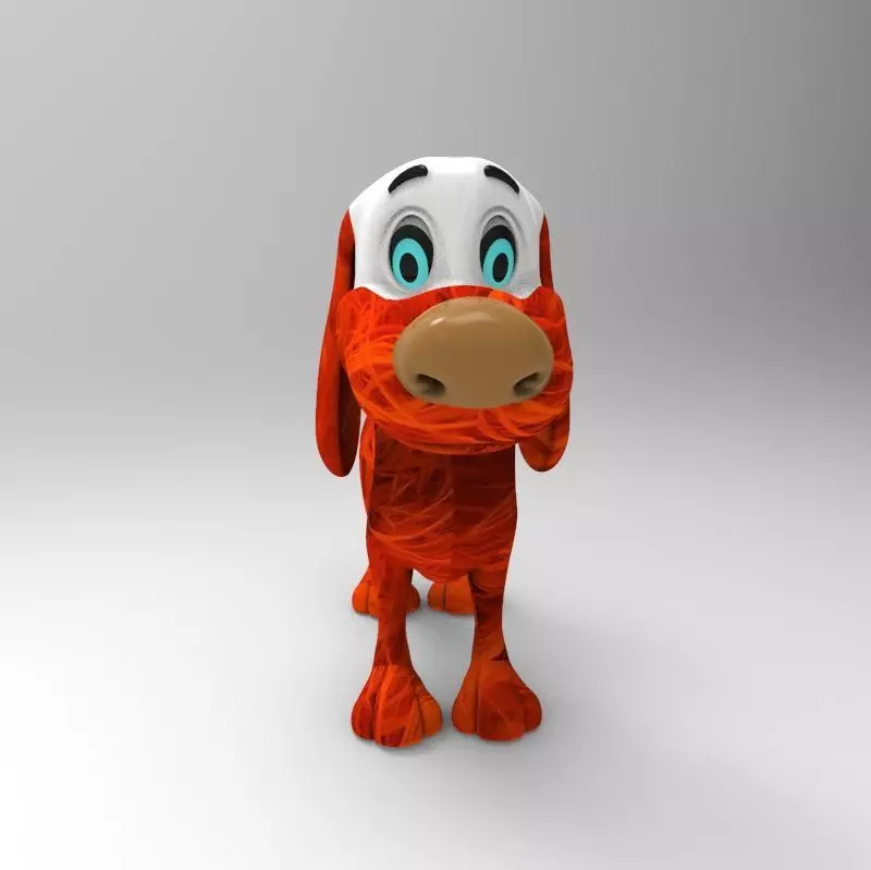 dog is lit over hereman Free 3D model