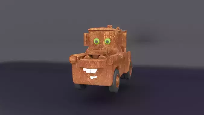 Mater rusty truck with eyes