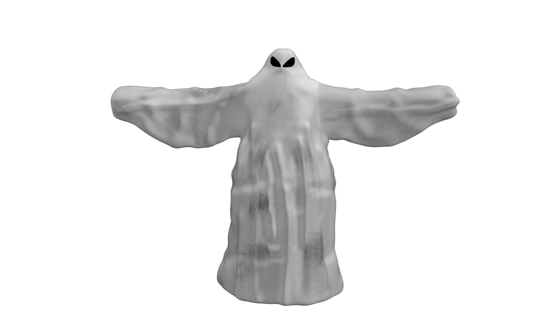 Ghost 3d model Rigged and Animated Low-poly 3D model_2