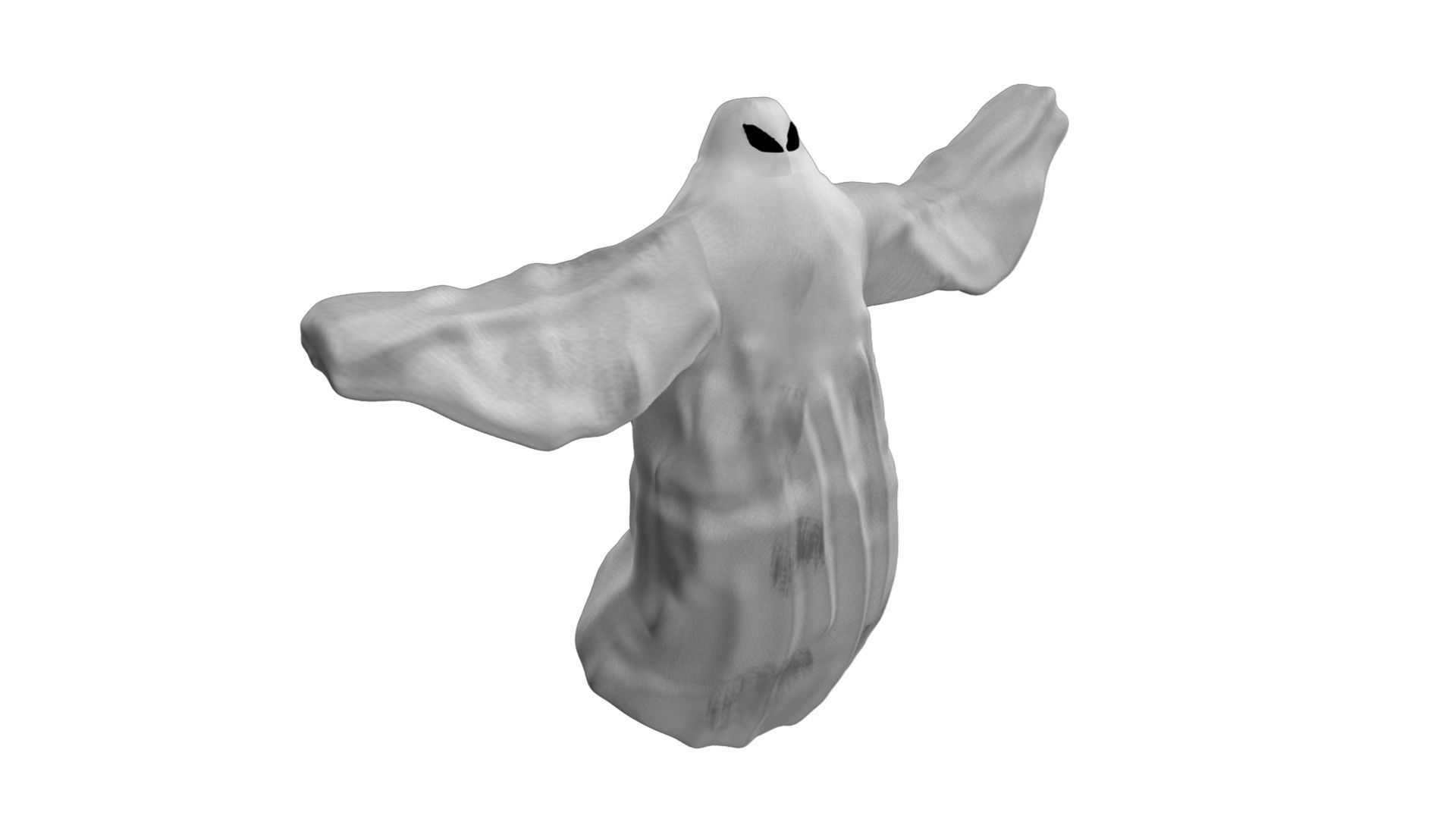 Ghost 3d model Rigged and Animated Low-poly 3D model_5
