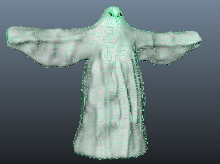 Ghost 3d model Rigged and Animated Low-poly 3D model_8