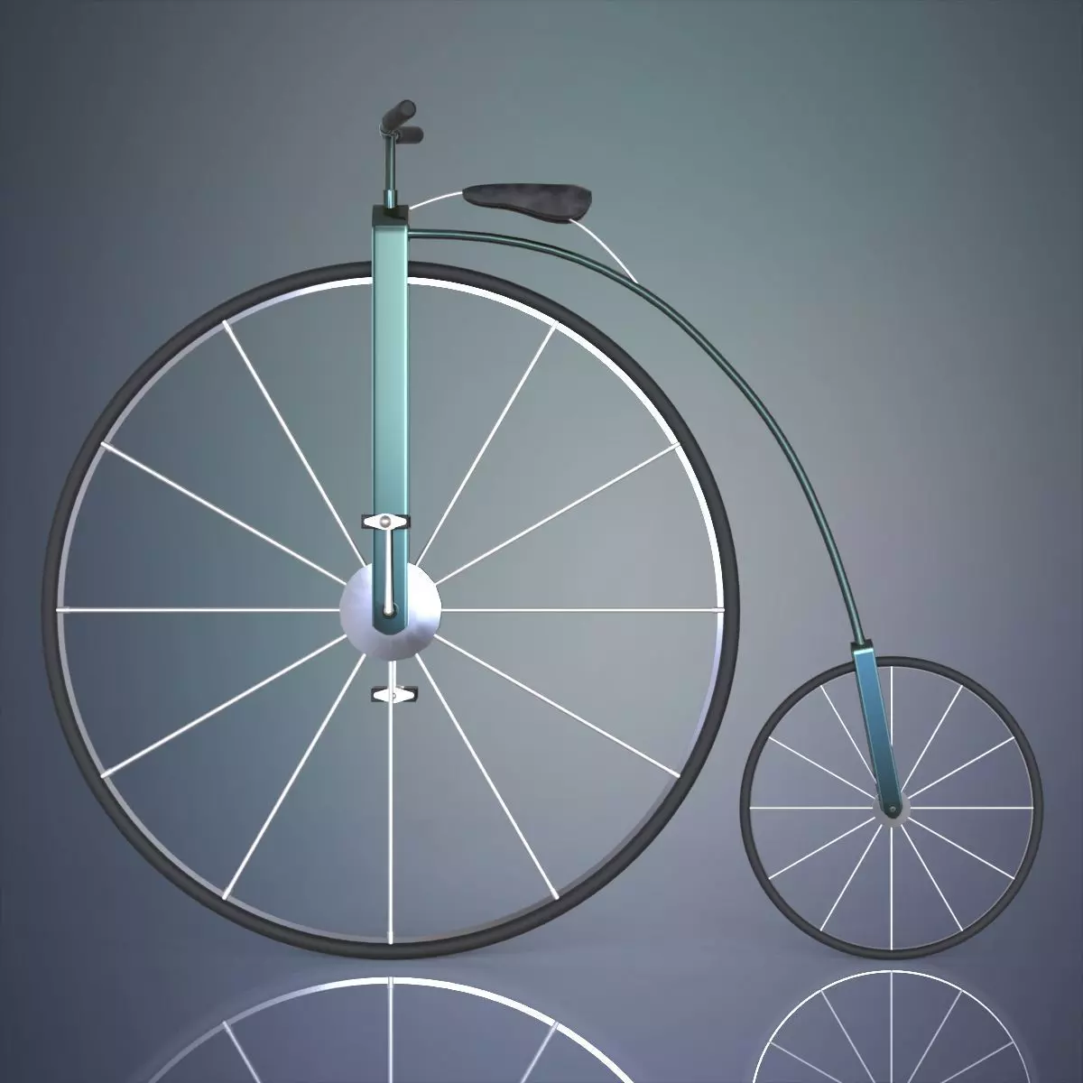Penny farthing bicycle 3D model