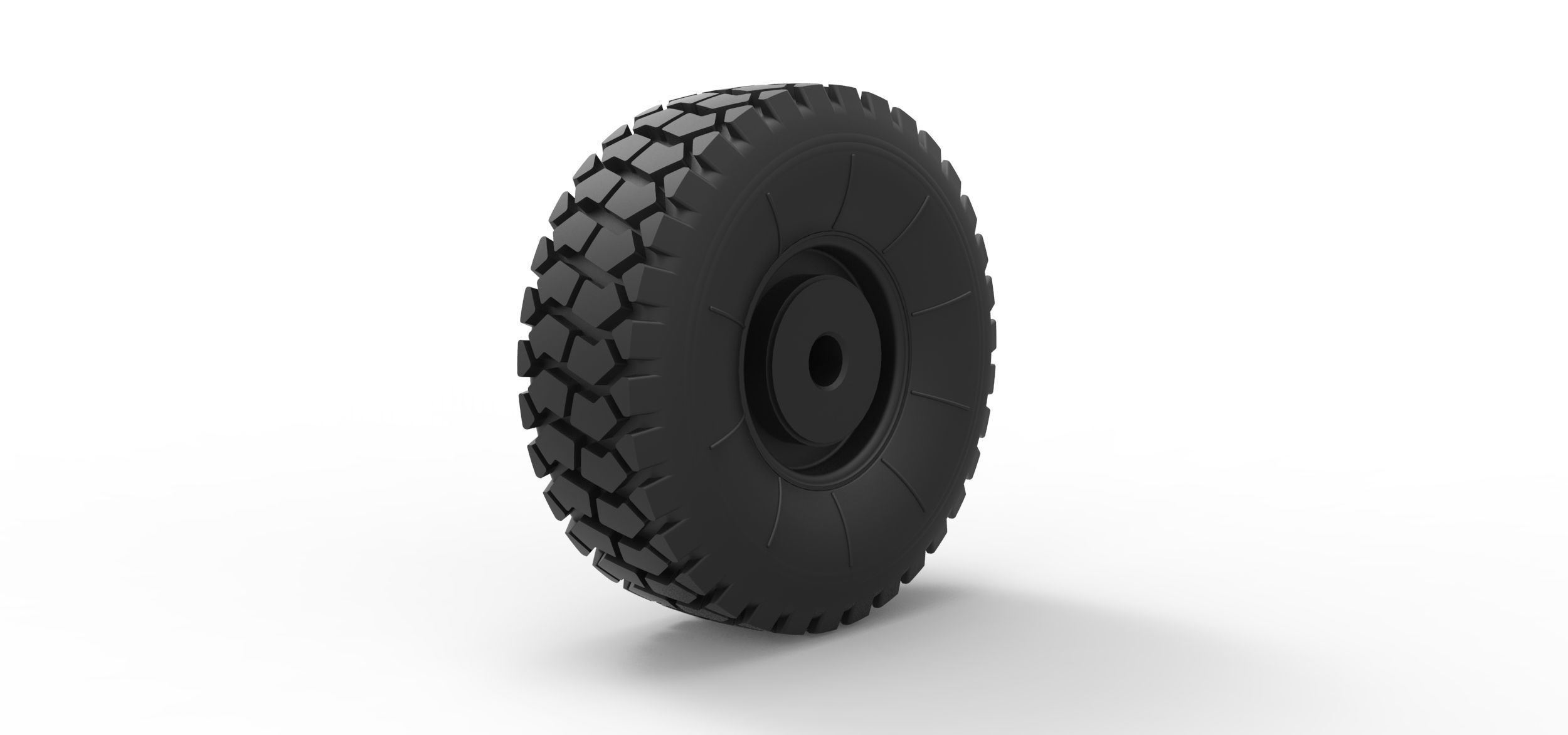 Offroad truck wheel 2 3D print model_3