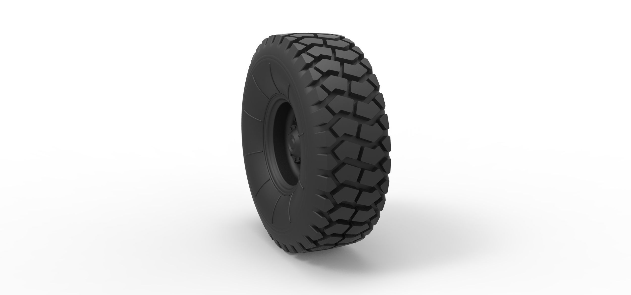 Offroad truck wheel 2 3D print model_1