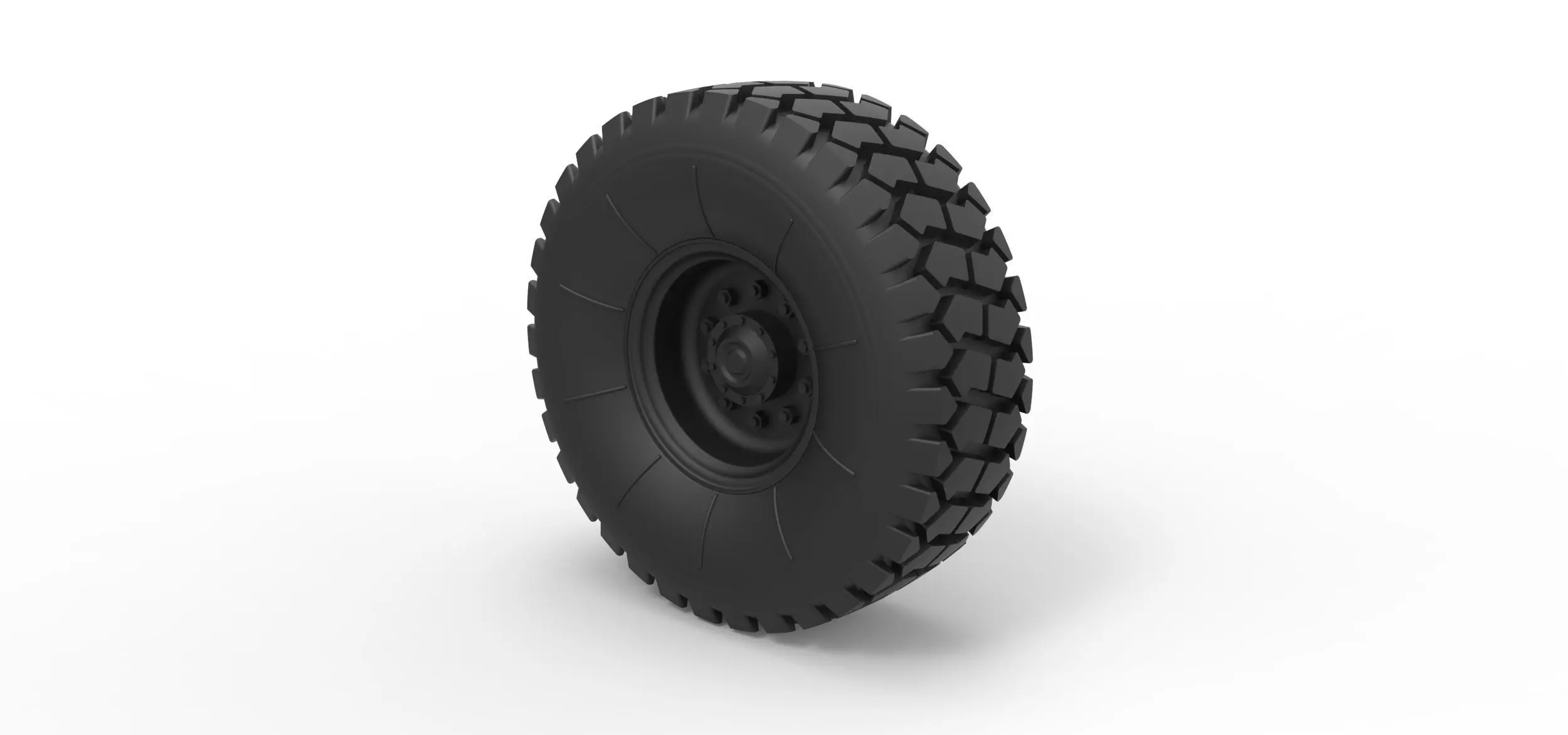 Offroad truck wheel 2 3D print model_0