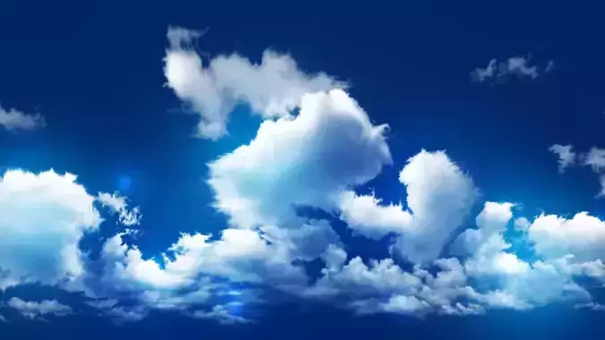 sky blue in the air great