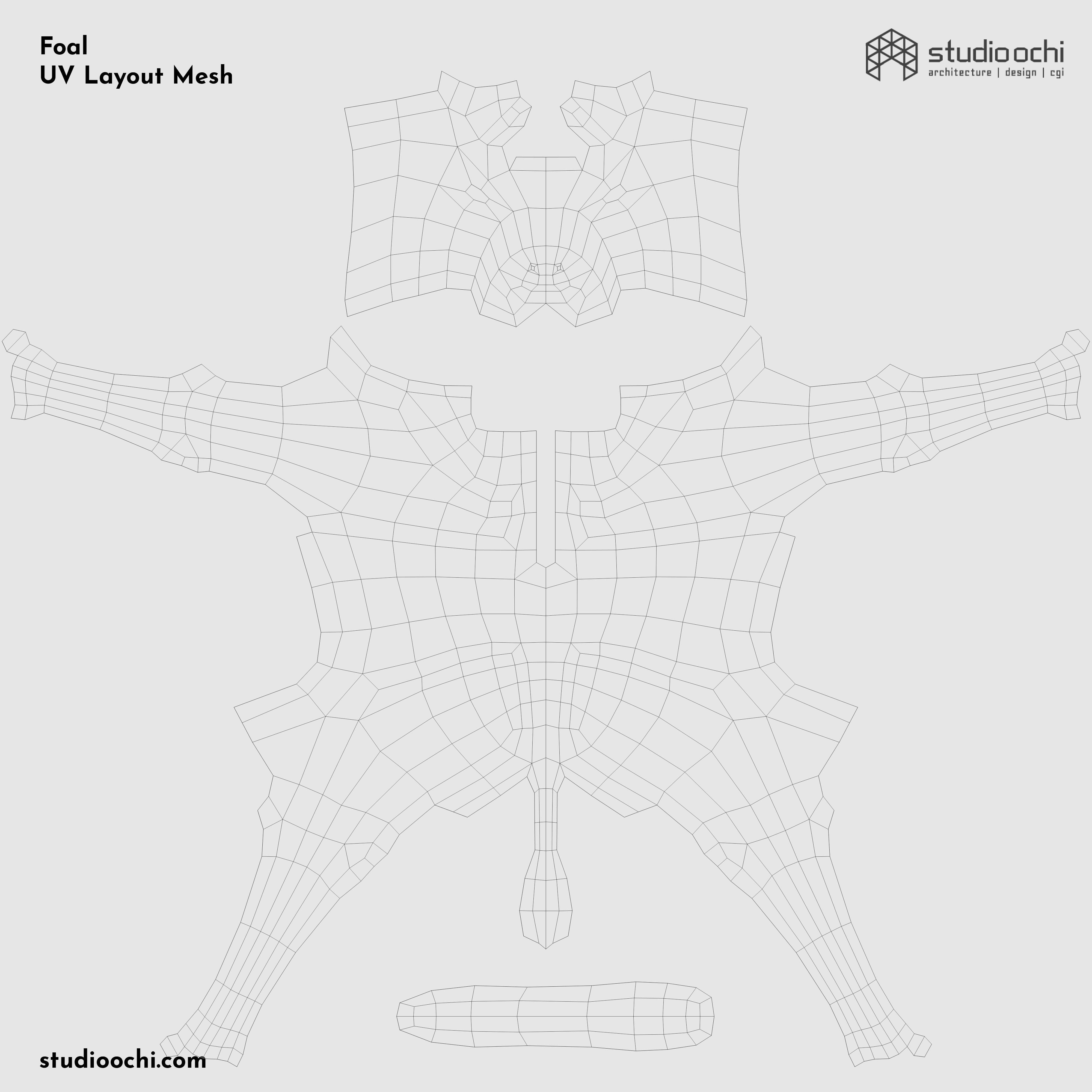 Farm Animals Pack Low-poly 3D model_37