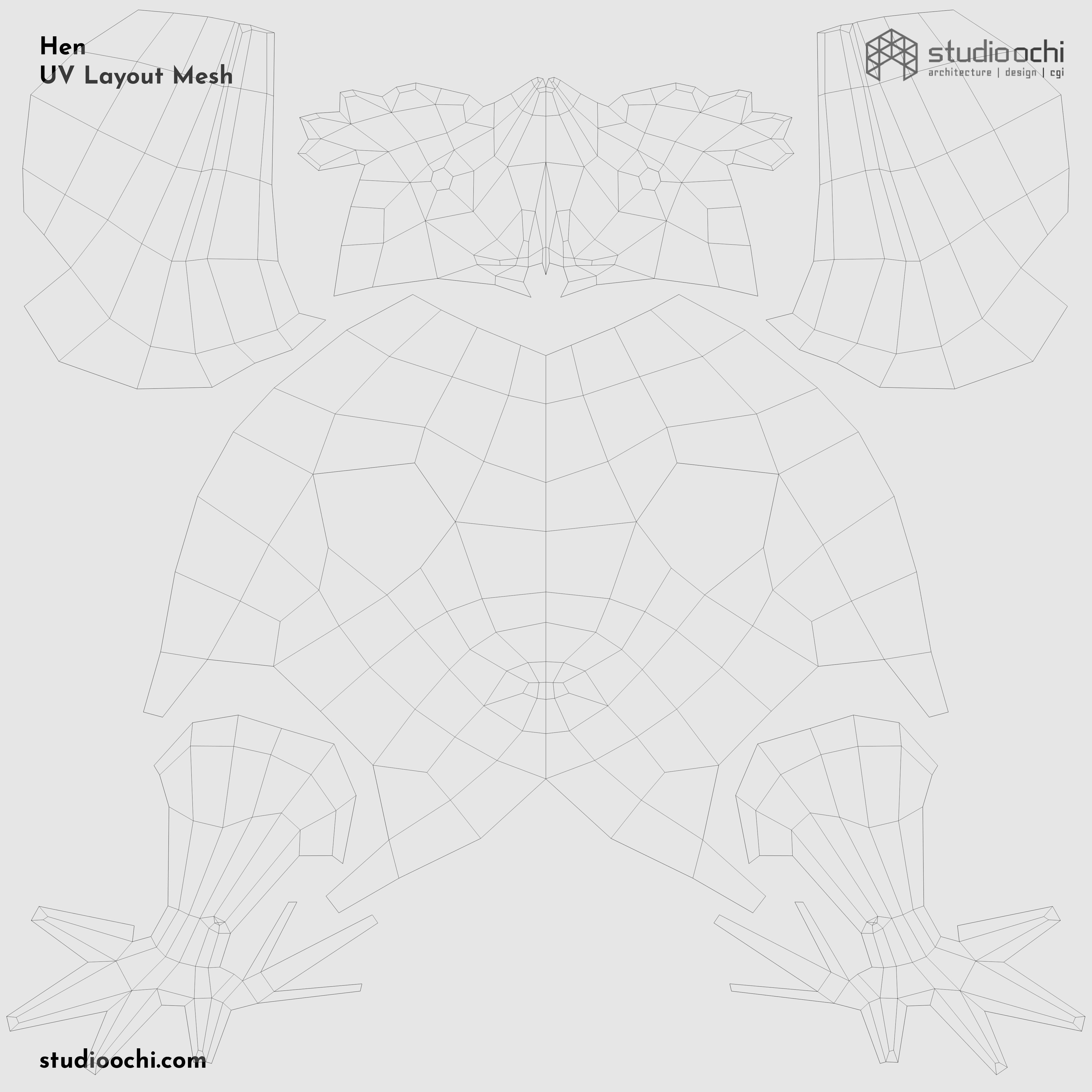 Farm Animals Pack Low-poly 3D model_24