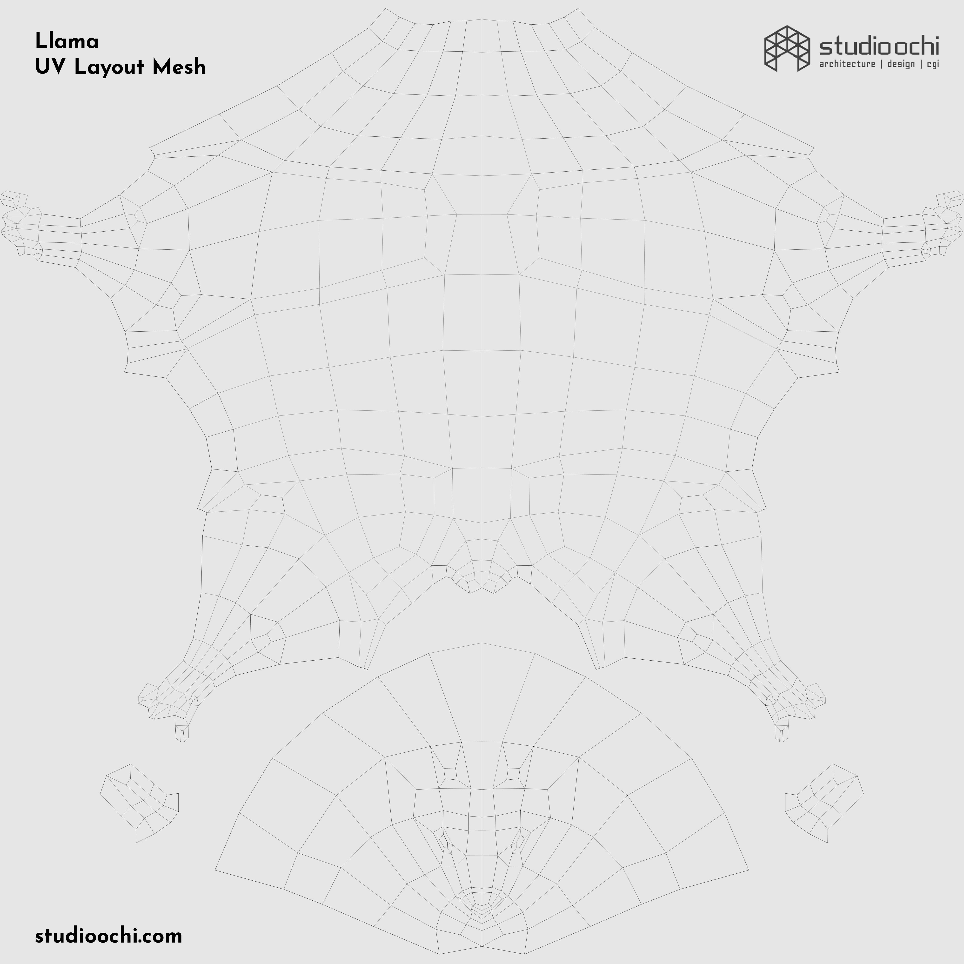 Farm Animals Pack Low-poly 3D model_26