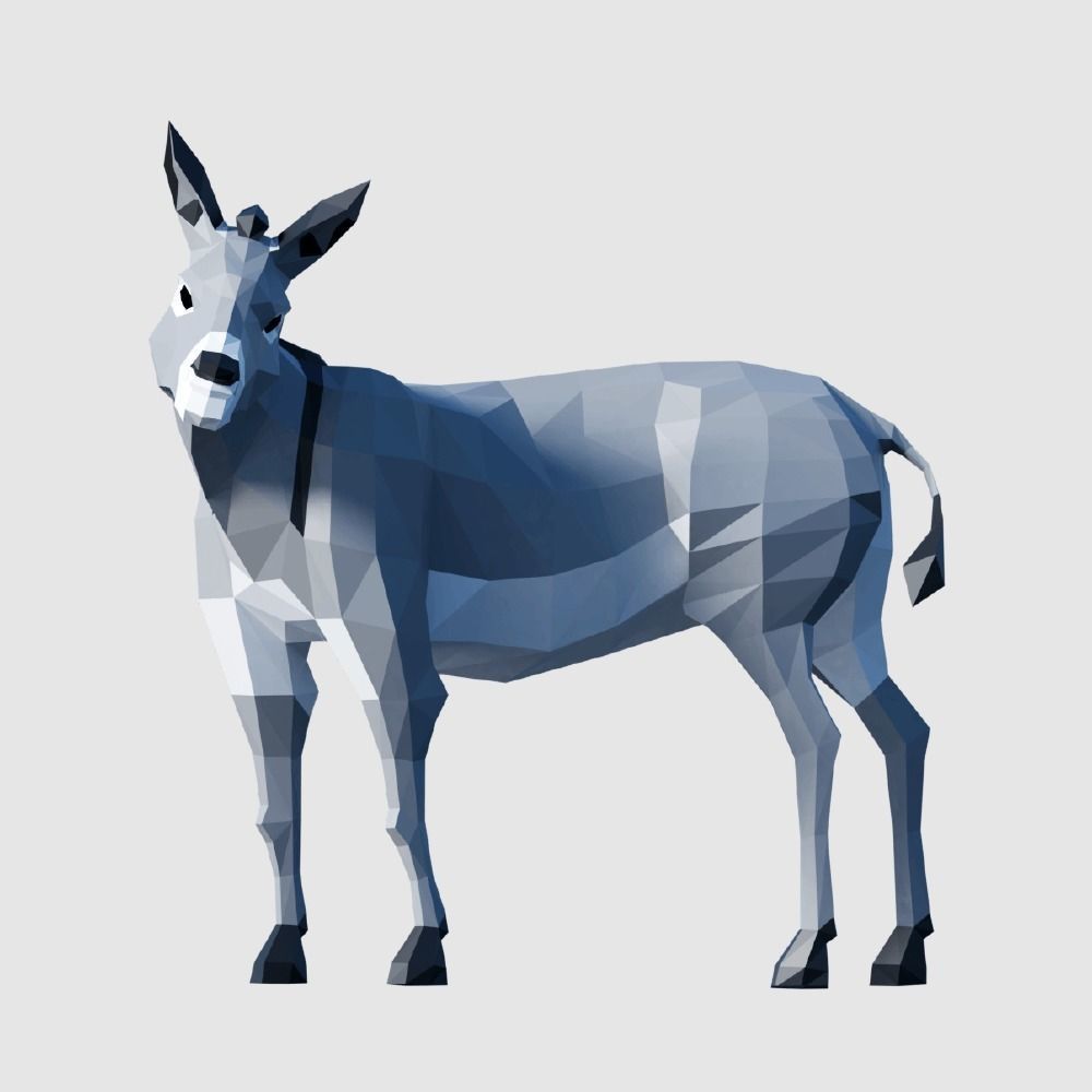 Farm Animals Pack Low-poly 3D model_17