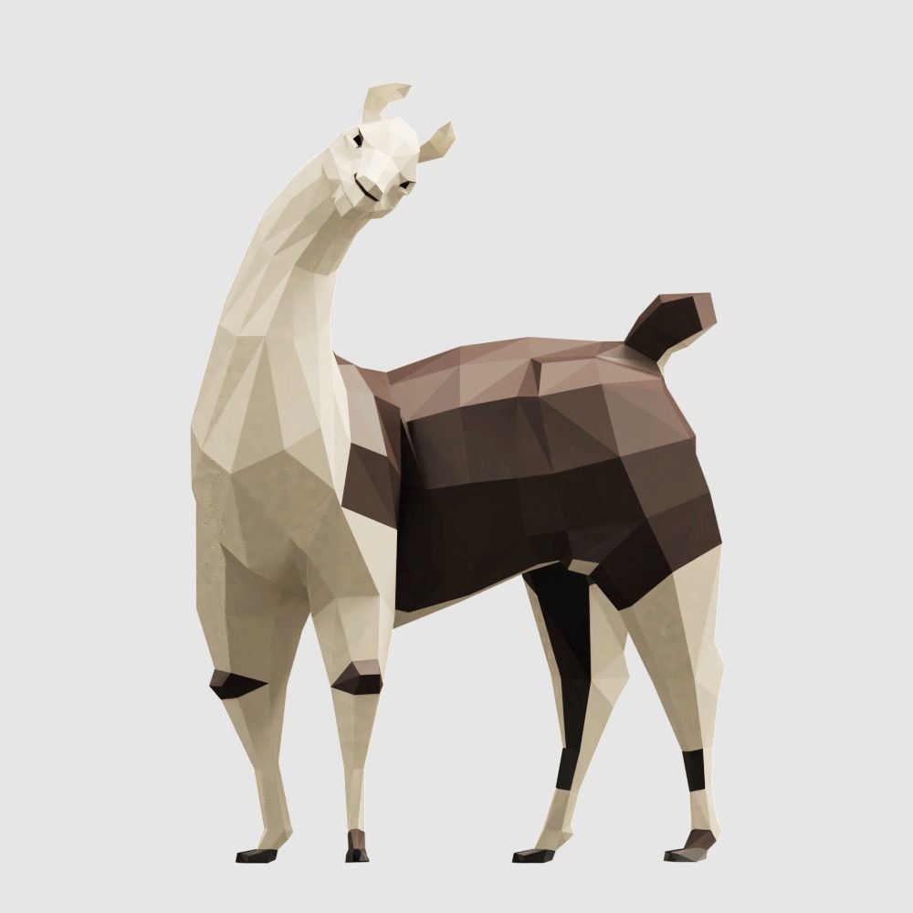 Farm Animals Pack Low-poly 3D model_25