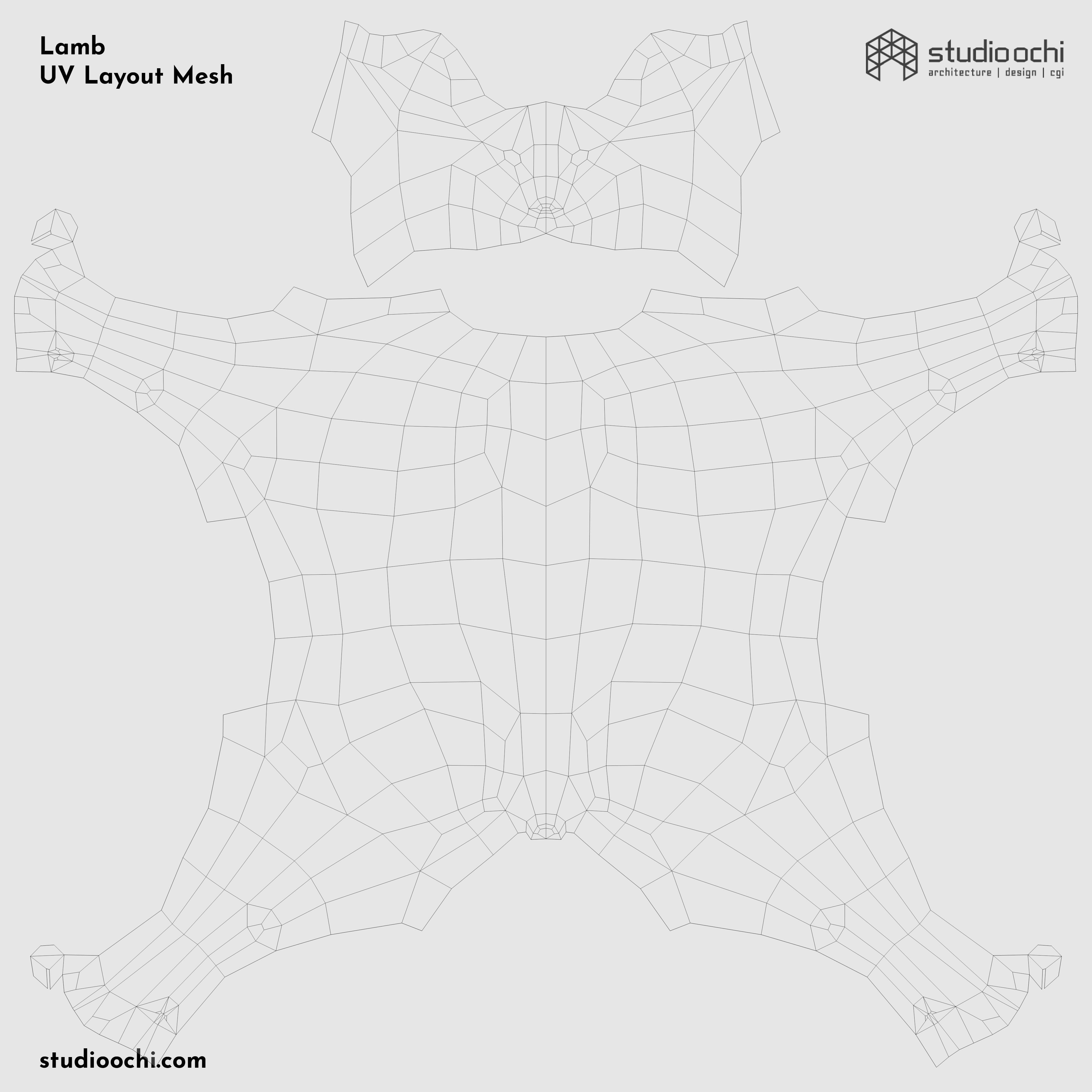 Farm Animals Pack Low-poly 3D model_38