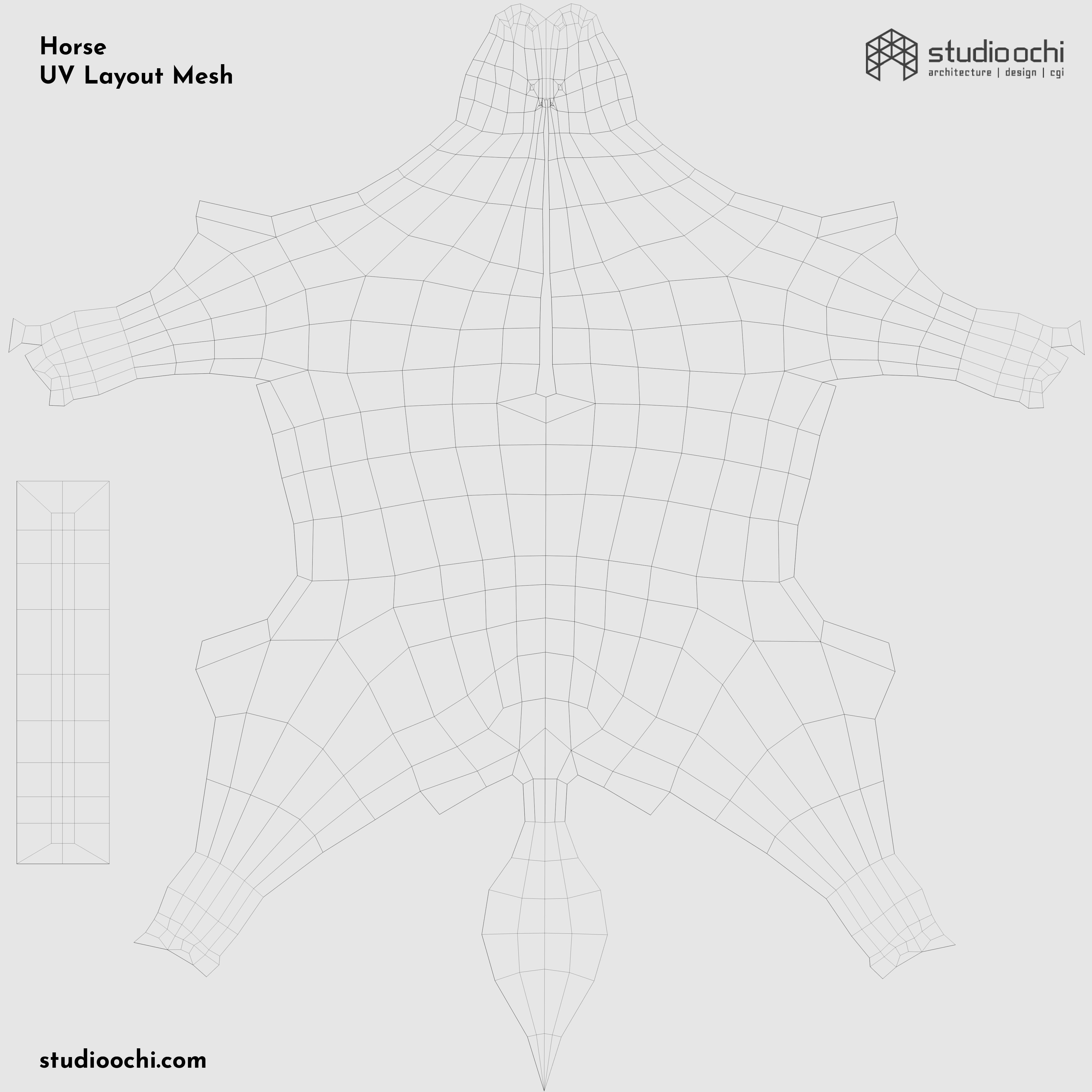 Farm Animals Pack Low-poly 3D model_34