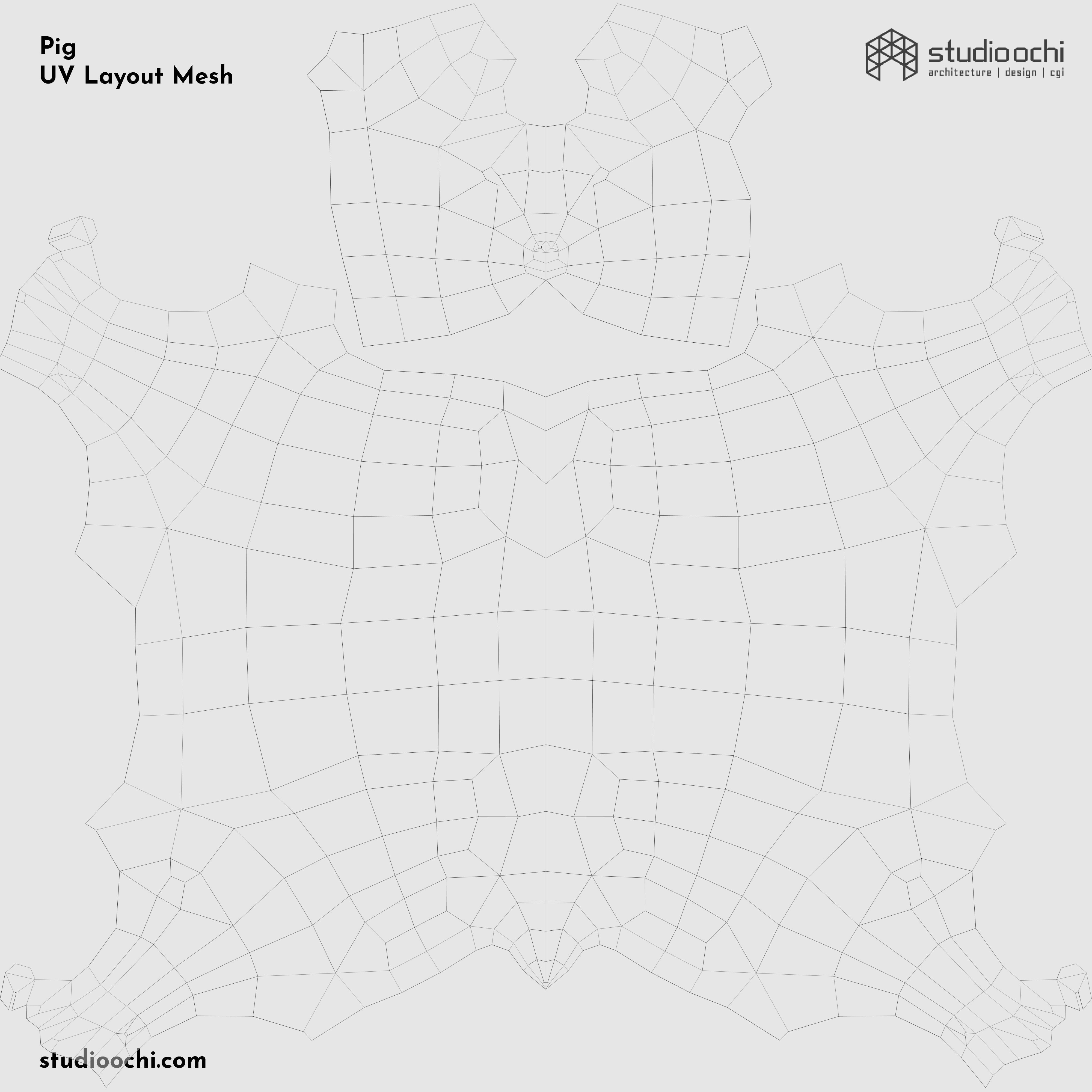 Farm Animals Pack Low-poly 3D model_28