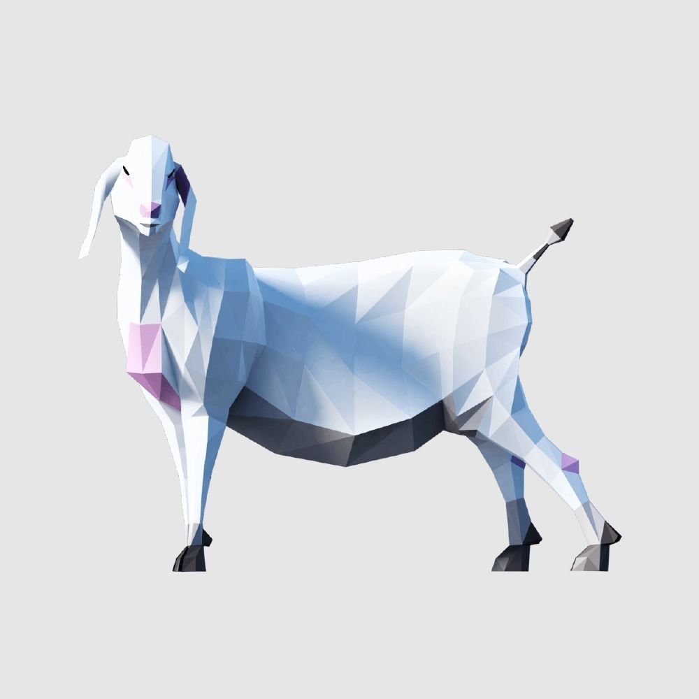 Farm Animals Pack Low-poly 3D model_21