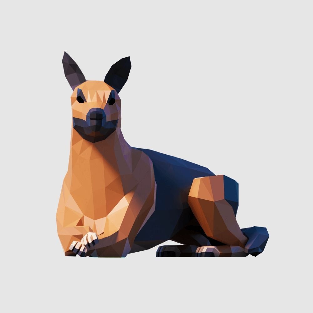 Farm Animals Pack Low-poly 3D model_19
