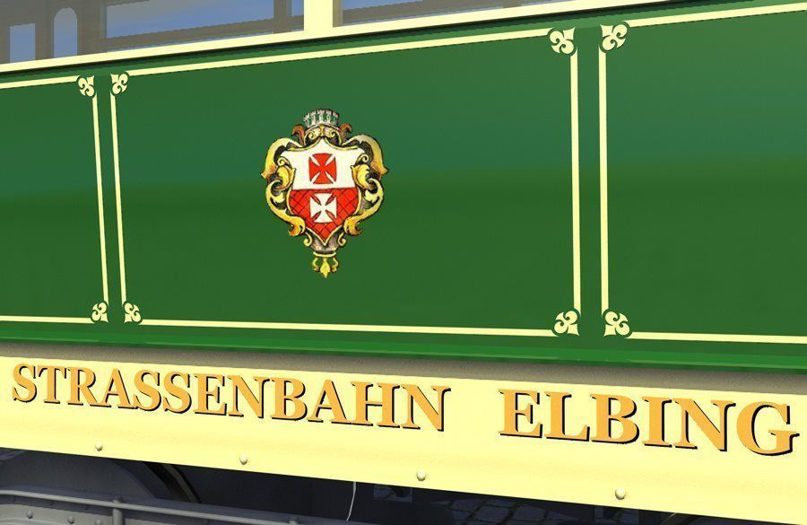 Old Tram 3D model_3