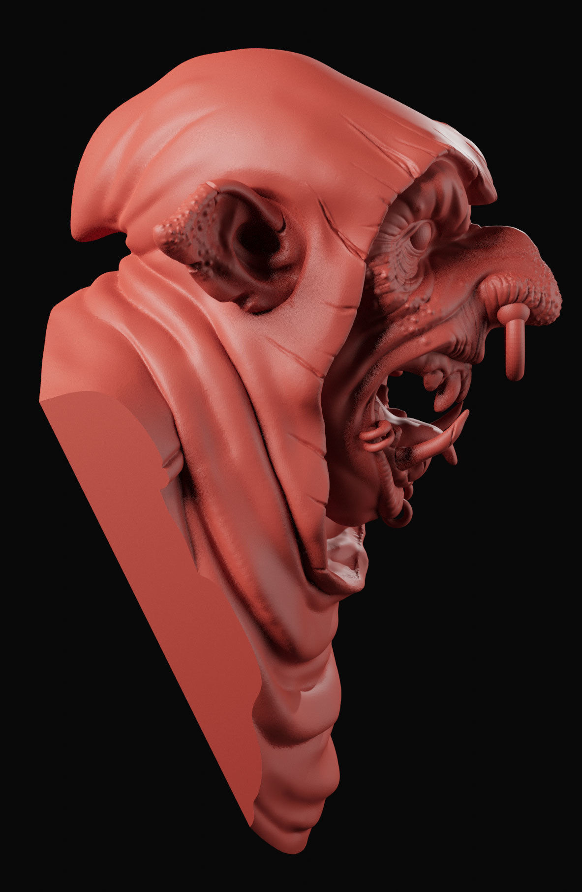 Goblin 2 bust Free 3D print model_9