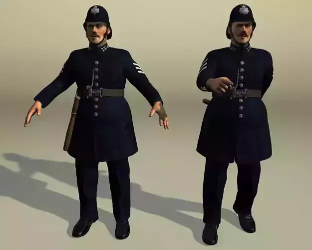 British policeman rigged