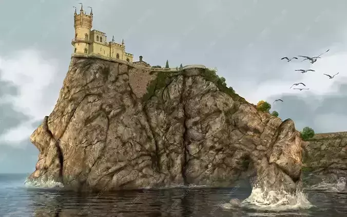 Castle Swallows nest Day Version
