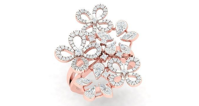 Women ring 3dm stl render detail 3D print model 3D print model