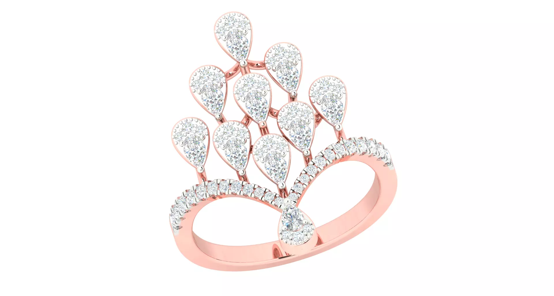 Women ring 3dm stl render detail 3D print model 3D print model